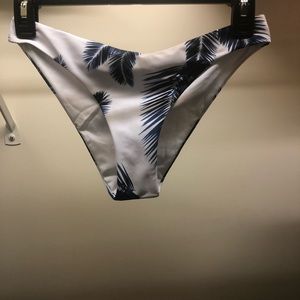 Palm print bikini bottoms
